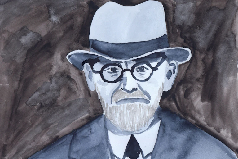 Painting of Sigmund Freud.