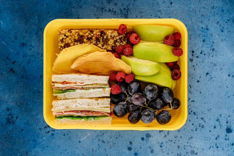 Lunchbox with sandwich