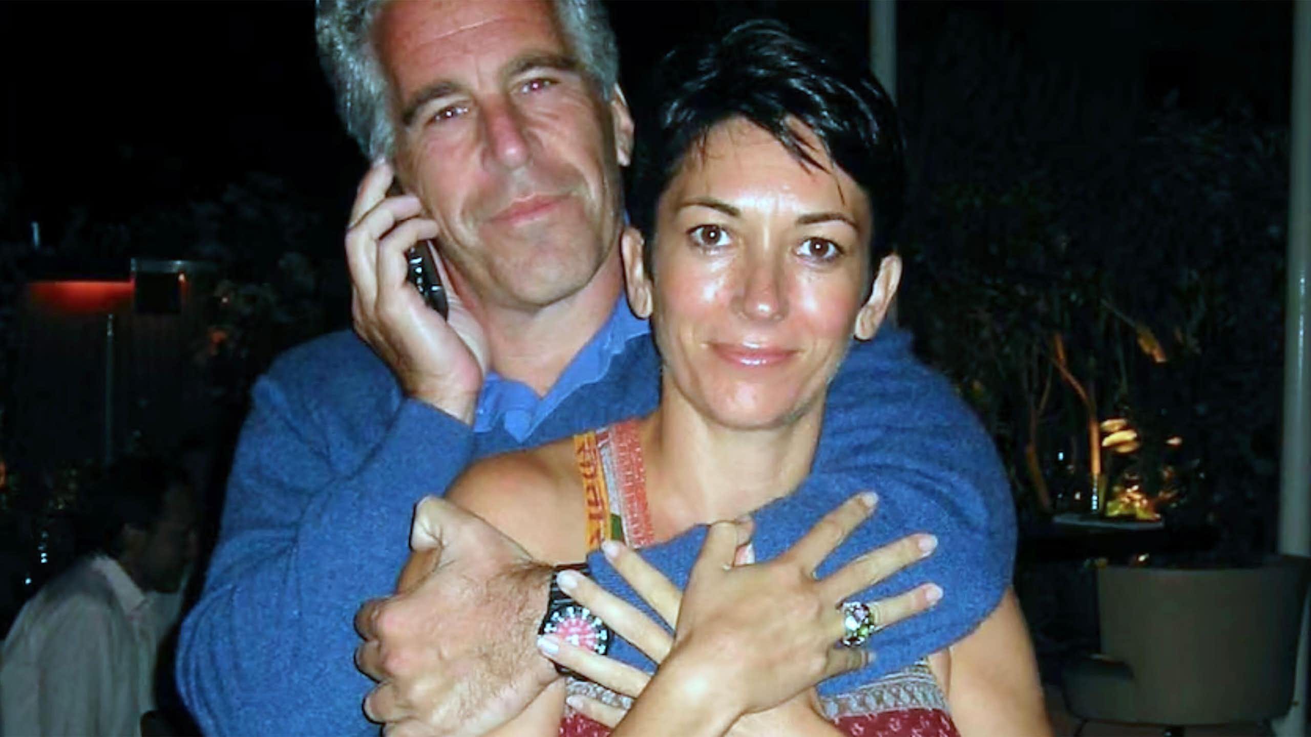 DIsgraced former financier Jeffrey Epstein with his girlfriend Ghislaine Maxwell.