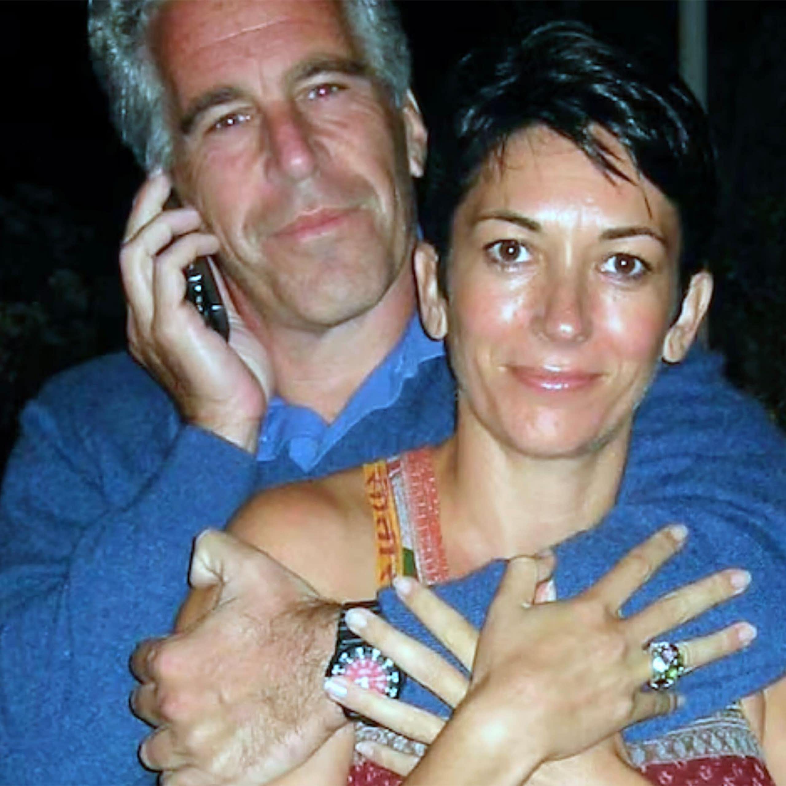DIsgraced former financier Jeffrey Epstein with his girlfriend Ghislaine Maxwell.
