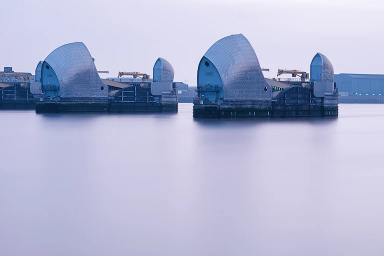 thames barrier on river Thames