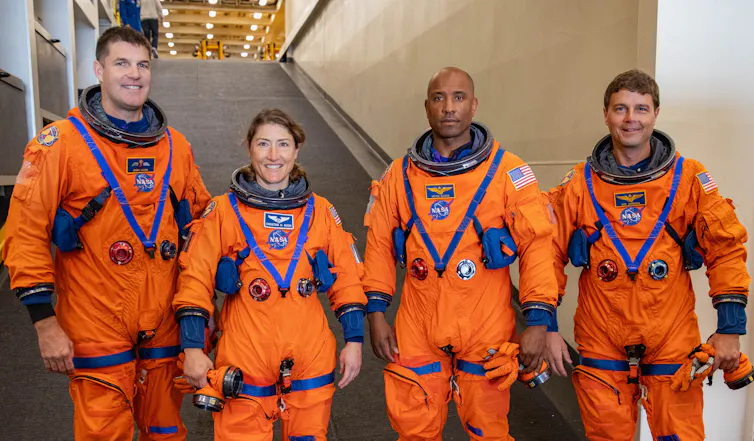 Warmth protect protection considerations lift stakes for Nasa’s Artemis II Moon challenge 3 The Artemis II crew members (left to right): mission specialist Jeremy Hansen CSA (Canadian Space Agency), mission specialist Christina Koch, pilot Victor Glover, and commander Reid Wiseman (Nasa).
