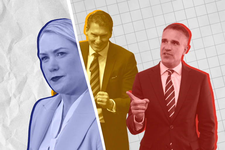 Peter Malinauskas, Ashton Hurn and Cory Bernadi composite image