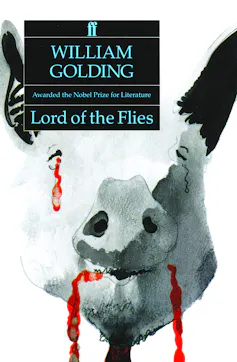 book cover: bleeding pig's head