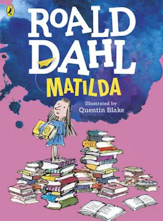 Book jacket for Matilda by Roald Dahl