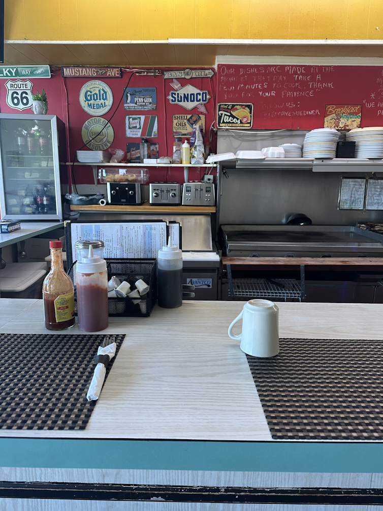 Interior of 16th Ave Diner in Gainesville, Florida
