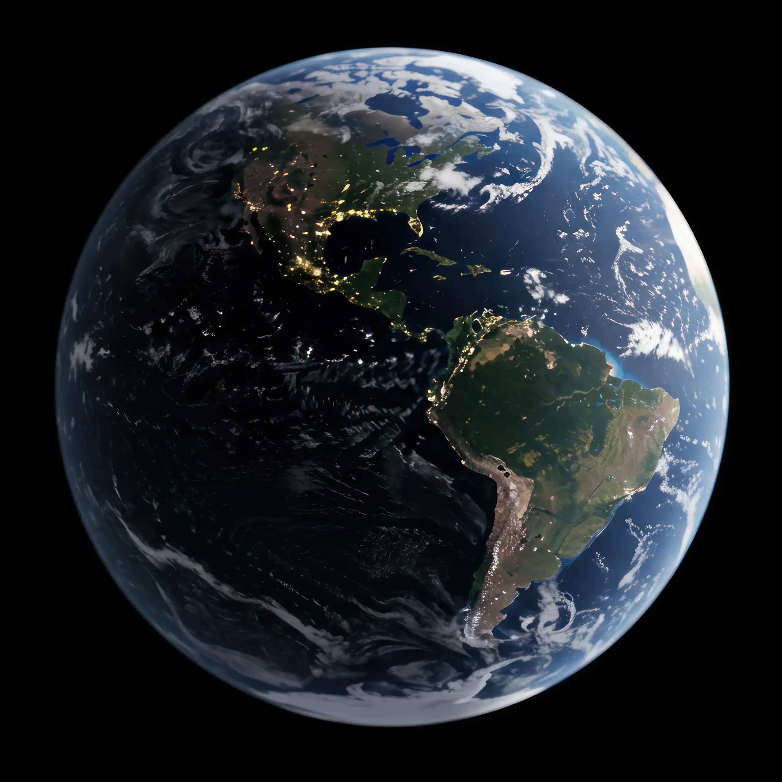 Vista del planeta Tierra.