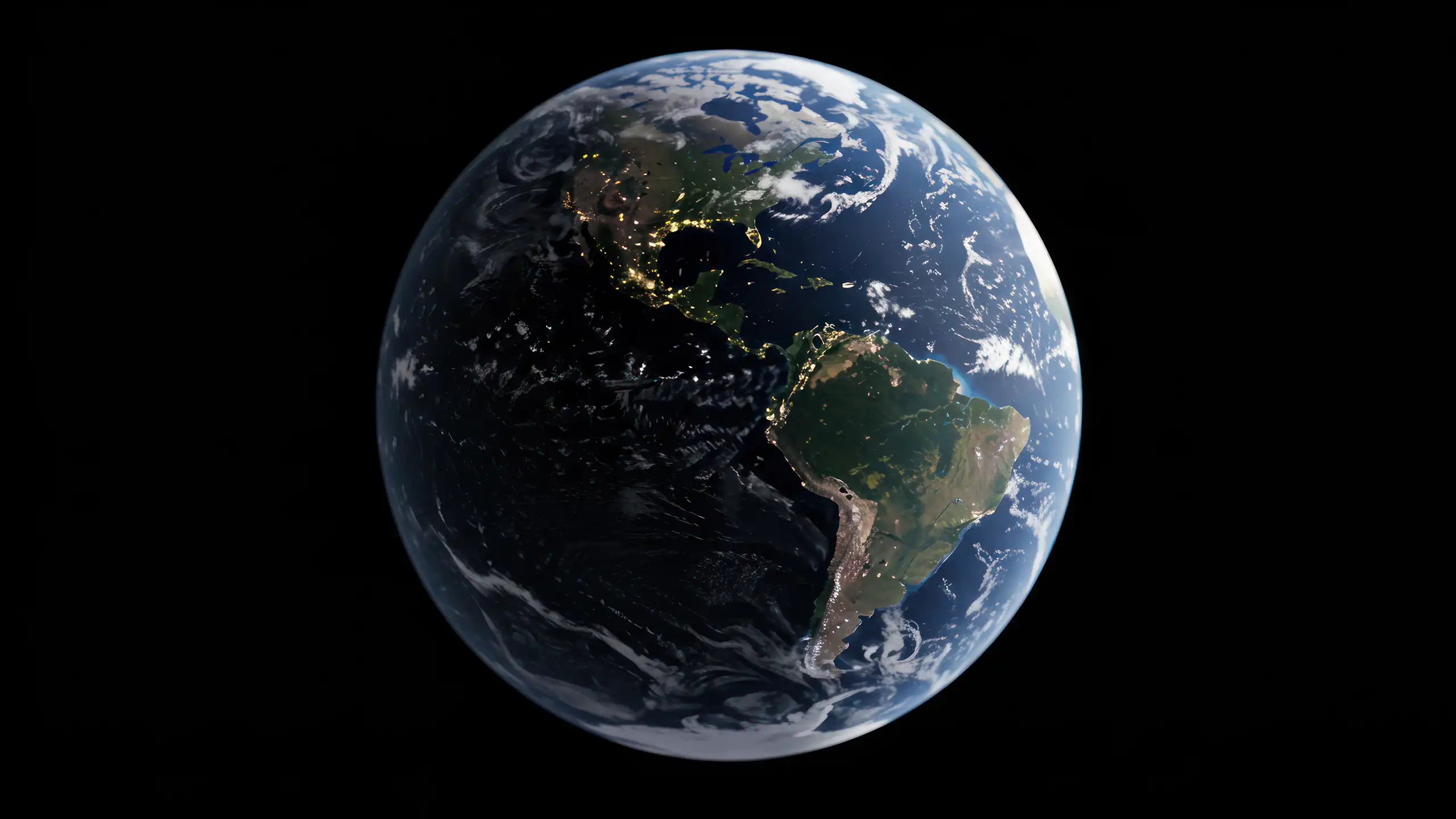 Vista del planeta Tierra.