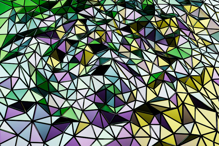 motifs géométriques colorés