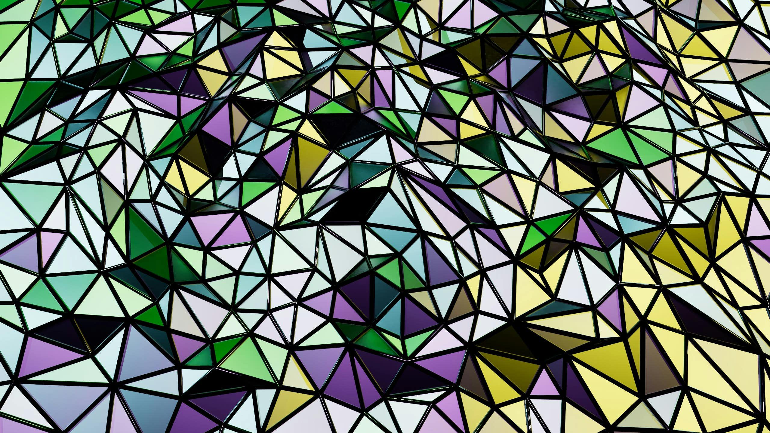 motifs géométriques colorés