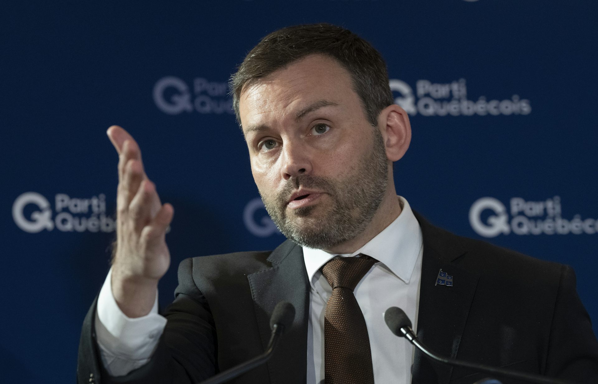  Le chef du Parti québécois, Paul St-Pierre Plamondon