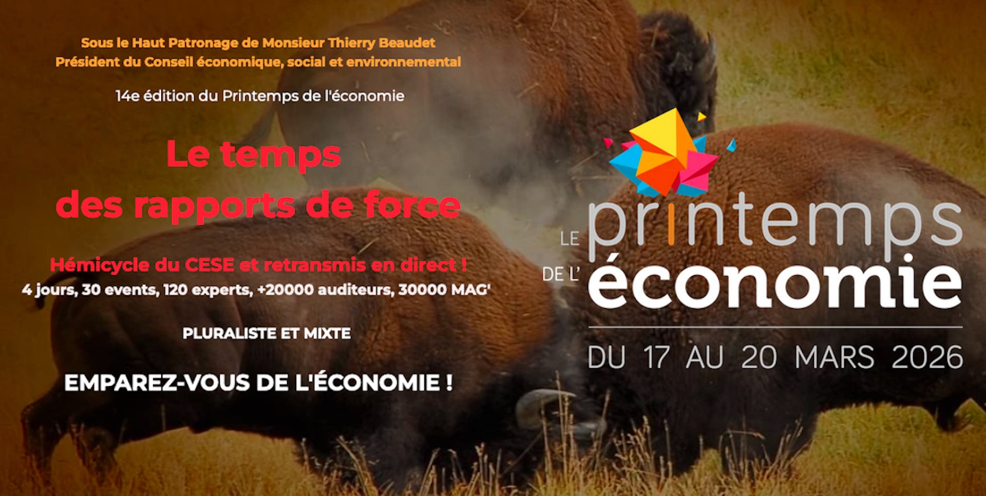 Poster for Spring Economy 2026, which will have the theme 