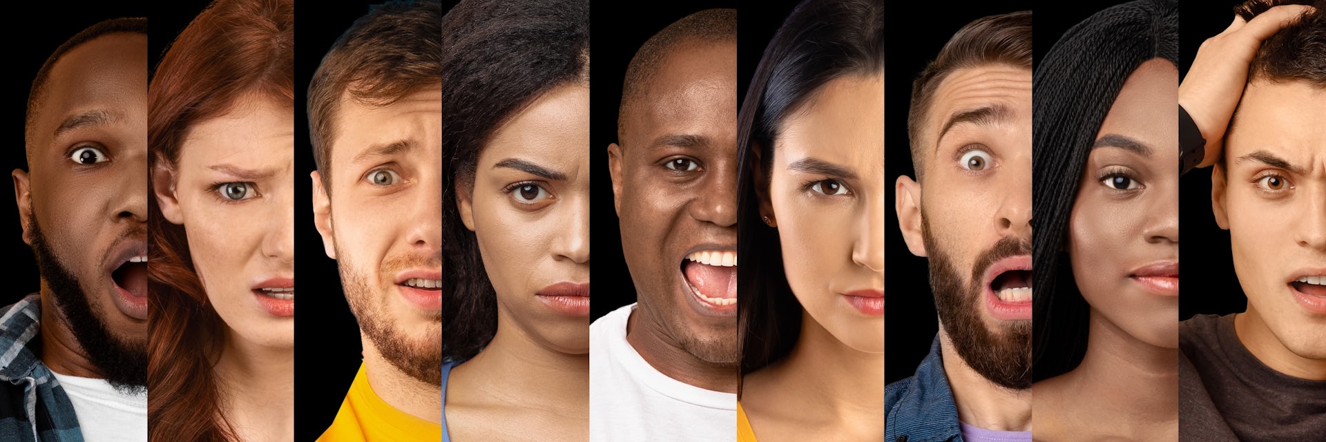 photos de personnes ayant différentes expressions