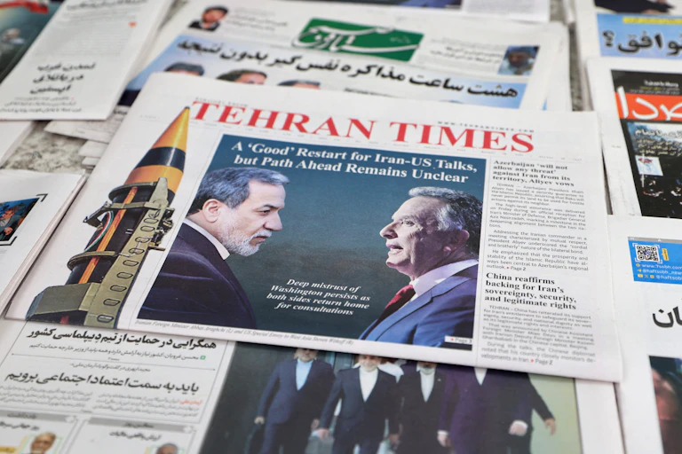 A selection of newspaper