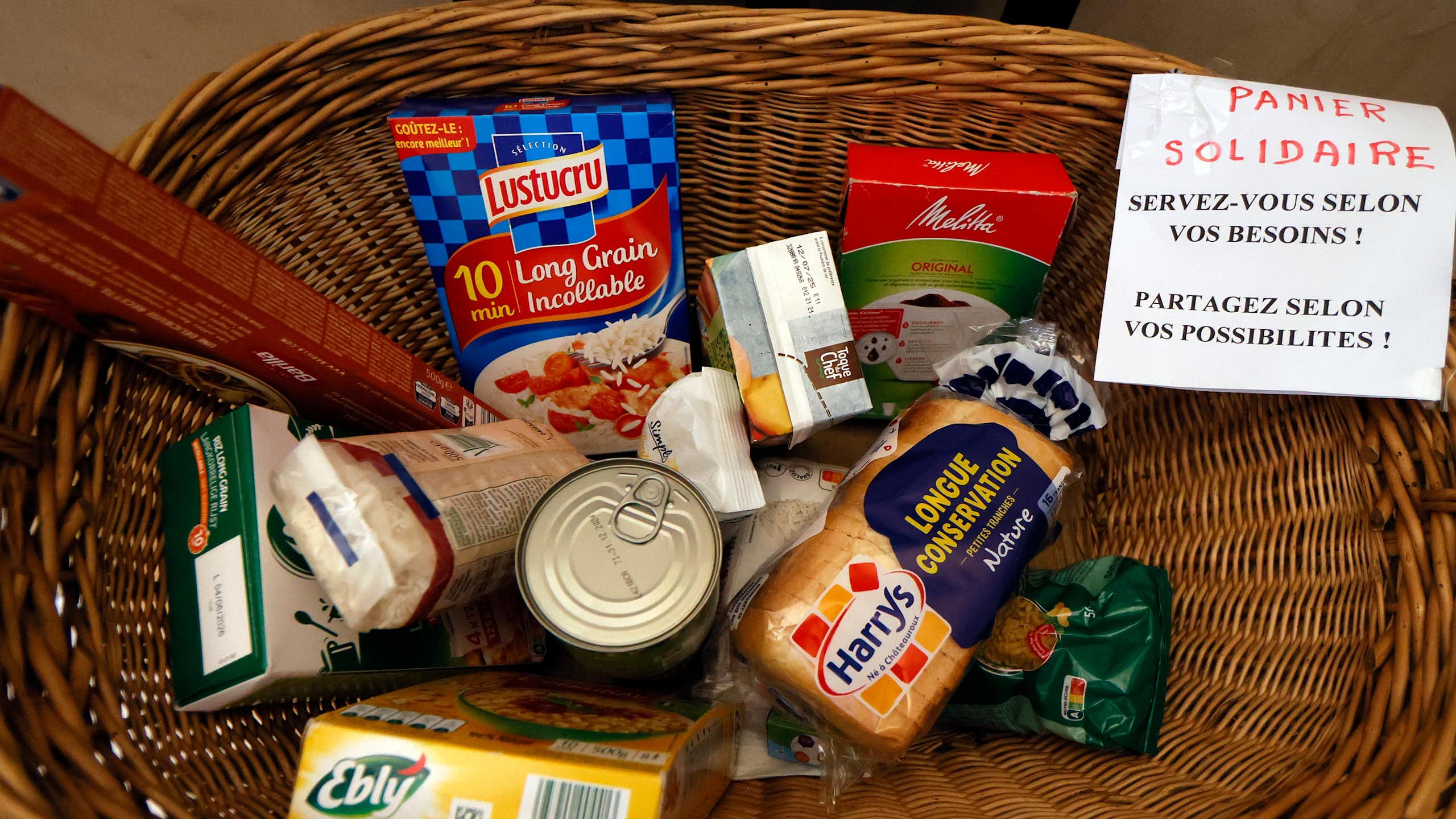 Panier solidaire en France