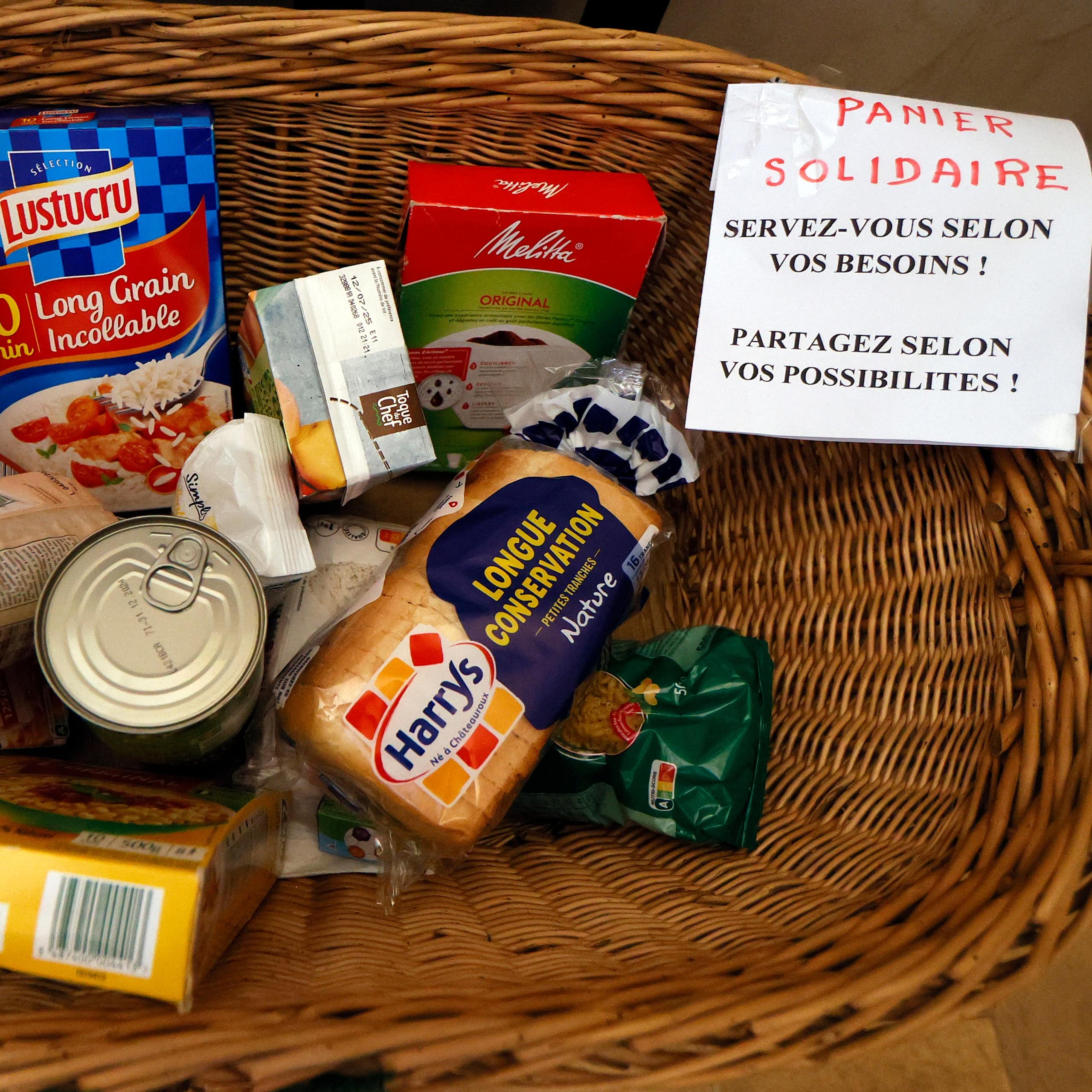 Panier solidaire en France