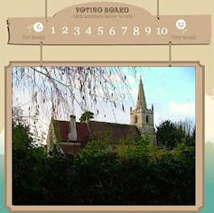 Scenic-Or-Not website shows a photo of a church