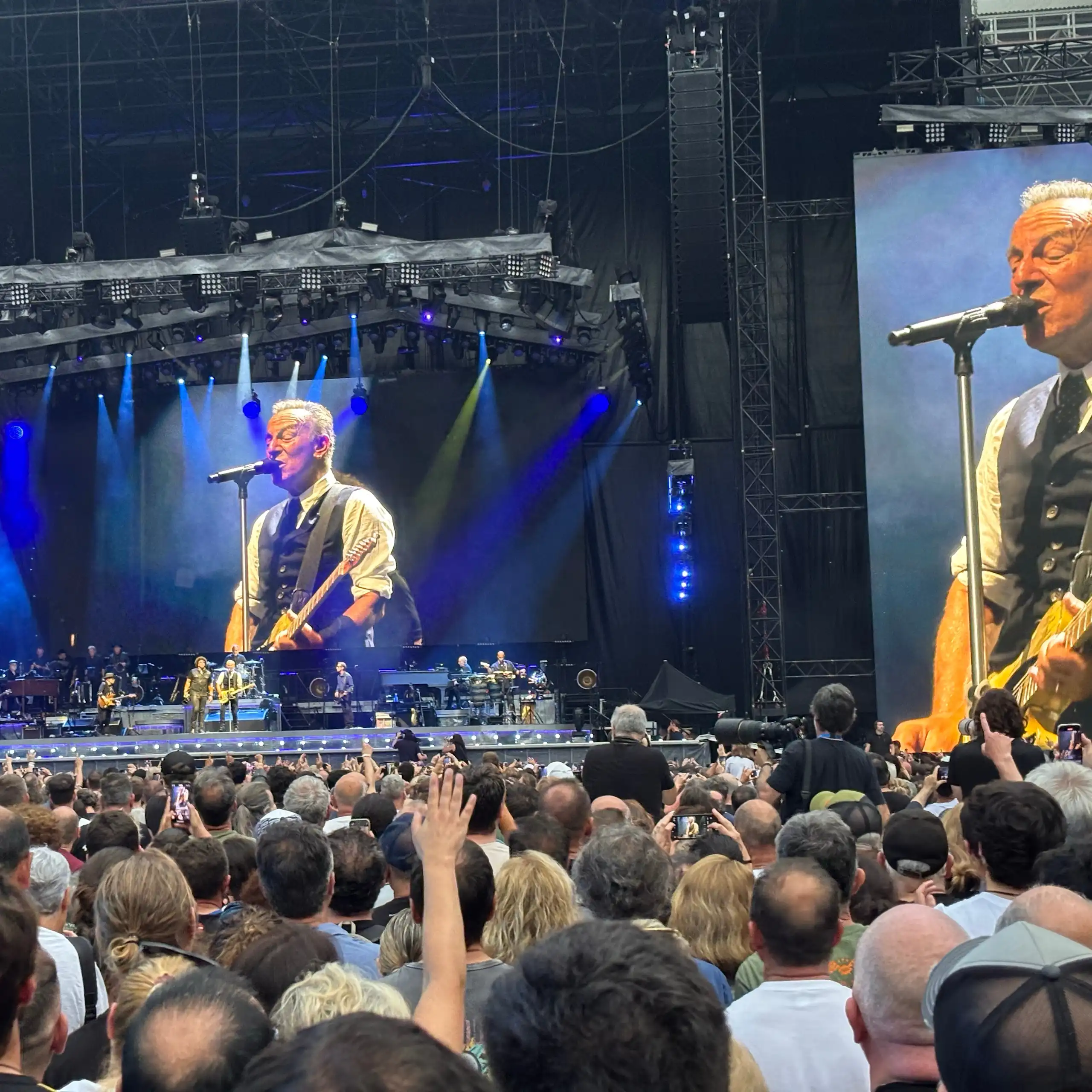 Imagen del concierto de Bruce Springsteen en San Sebastián en junio de 2025.