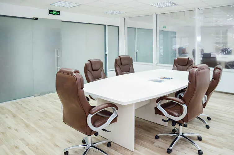 empty chairs in an office
