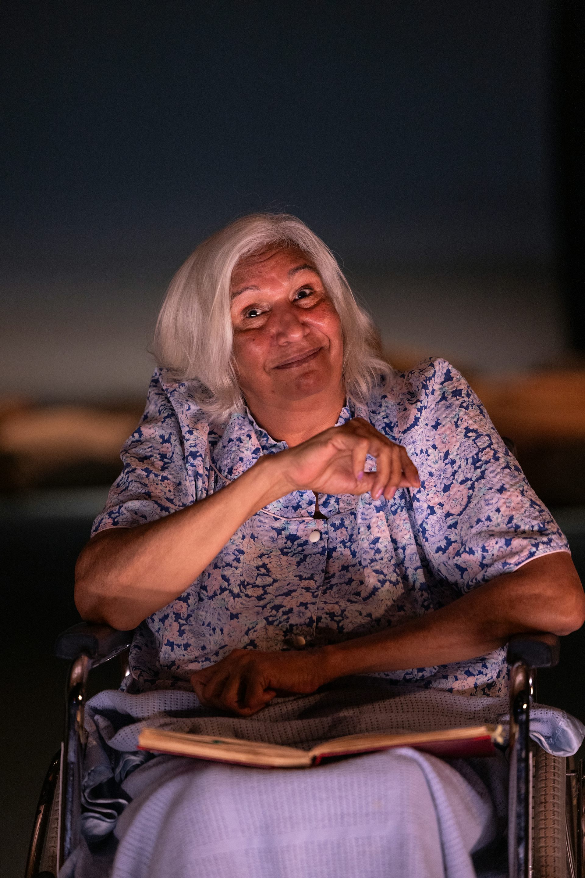 Production image: Nan smiles