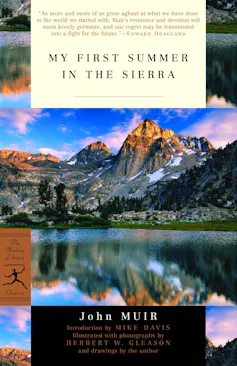 book cover: My First Summer in the Sierra - pictures mountains and a lake