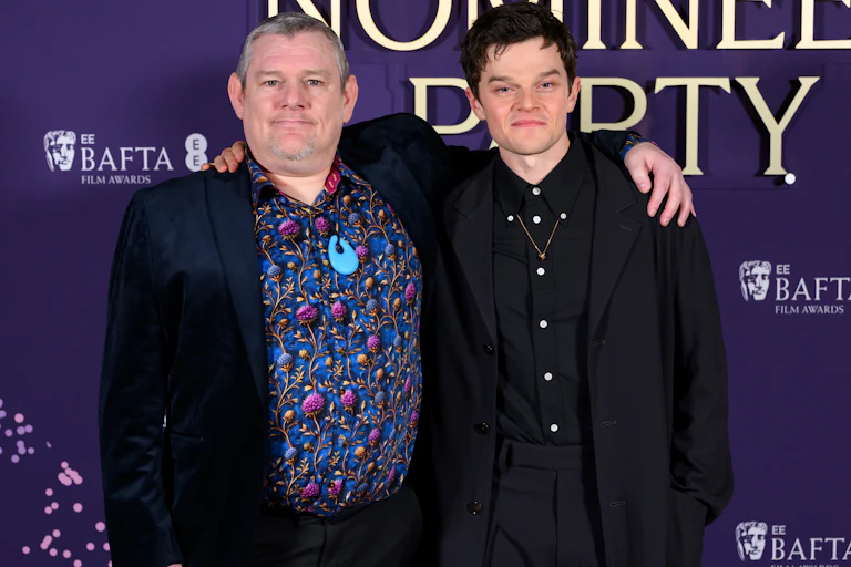 John Davidson and Robert Aramayo attend the 2026 BAFTA Film Awards Nominees' Party