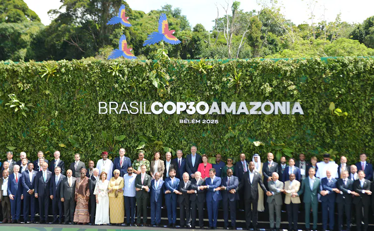 Leaders gather at the last UN climate summit in Bélem, Brazil
