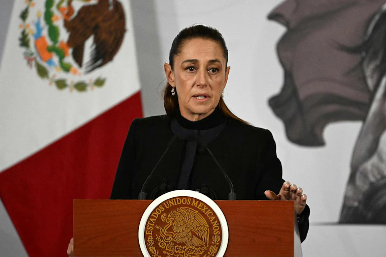 Una mujer comparece ante un atril