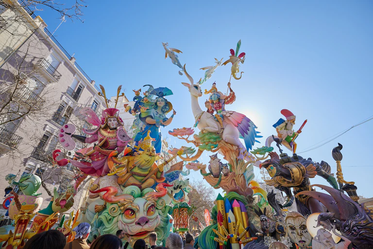 Imagen de las Fallas de Valencia en 2023.