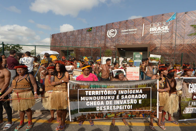 Manifestación de indígenas