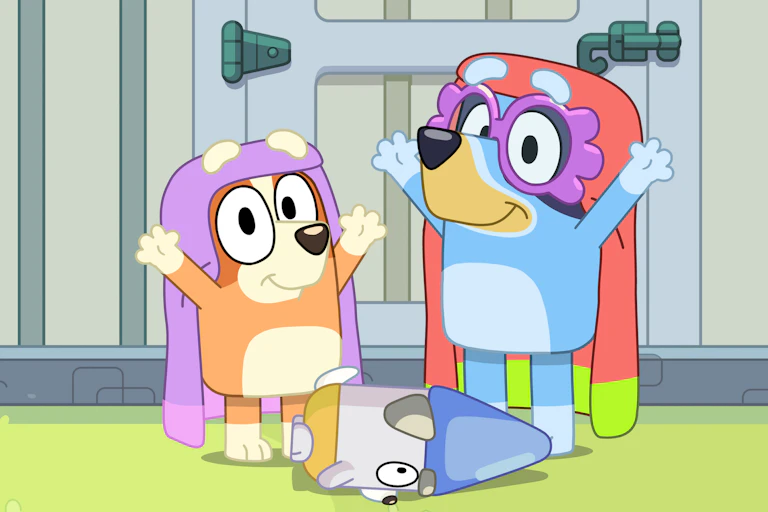 Bingo and Bluey play Grannies.