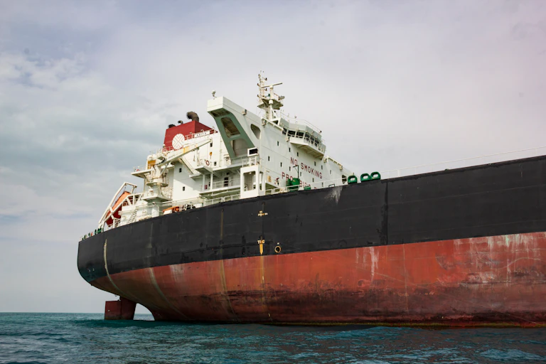 Un pétrolier dans le golfe persique.