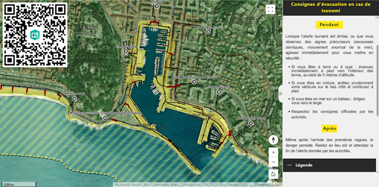 Tsunami within the Mediterranean: why Great should get ready for evacuation 4 An online mapping interface that allows you to locate the area to evacuate, shelters and routes in the event of a tsunami in the metropolis of Nice Cote d'Azur