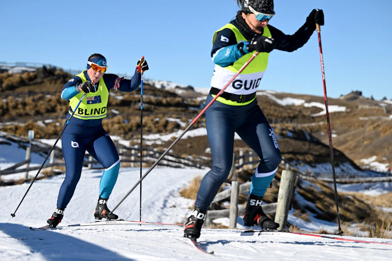 Paralympic skier Taryn Dickens takes to the slopes ahead of the Milan Cortina games.