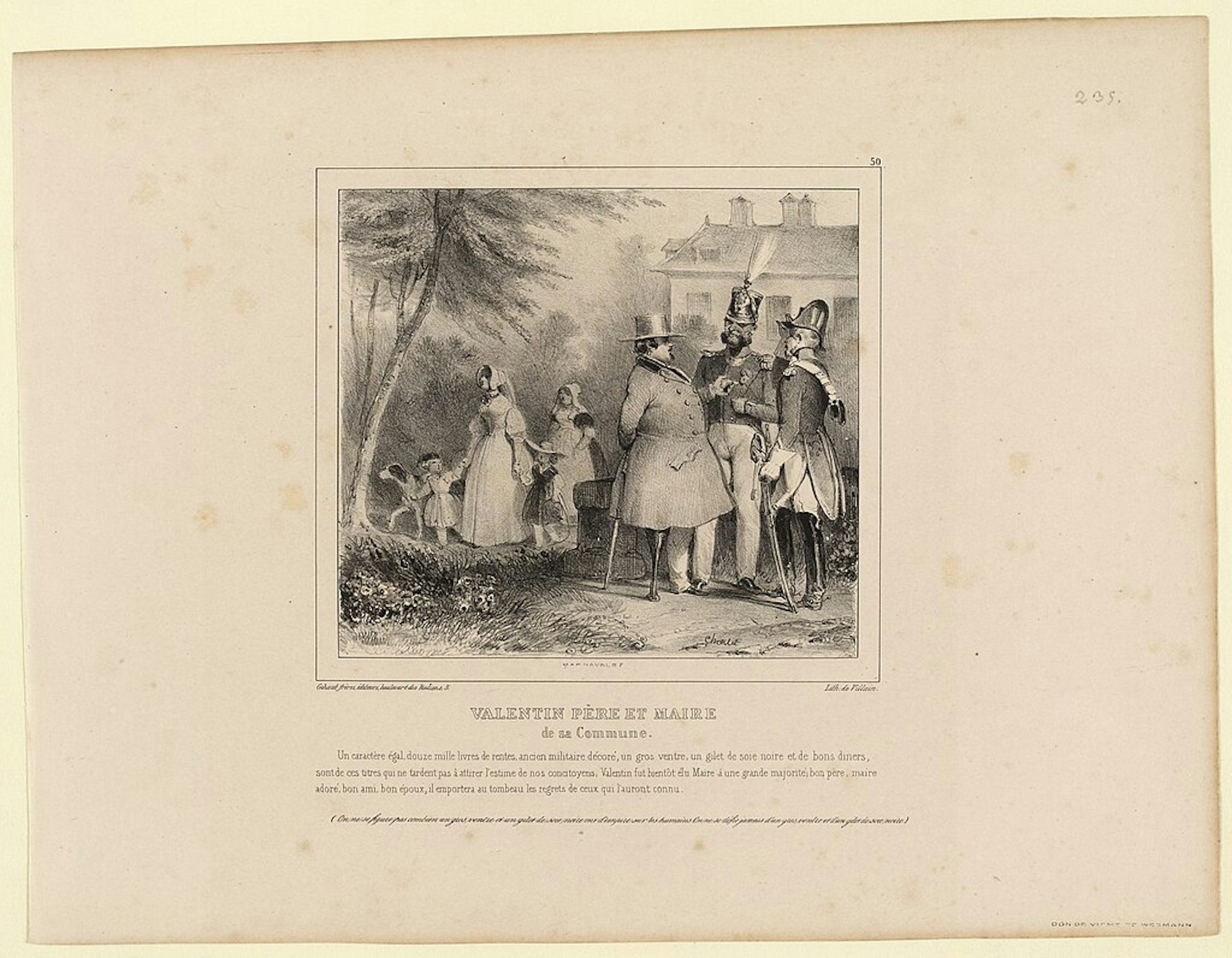 Valentin, père et maire de sa commune (1837)