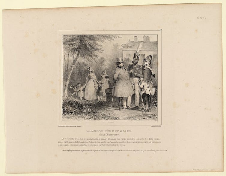 Valentin, père et maire de sa commune (1837)