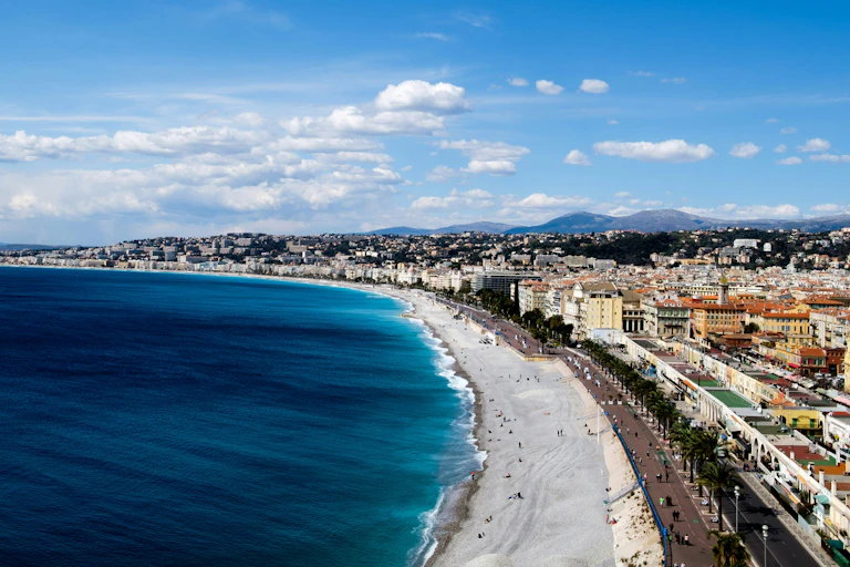 A view of Nice's Angel bay.