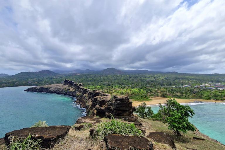 View of coastal landscape