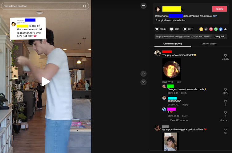 Tiktok comments screenshot