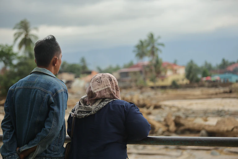 kemajuan pemulihan bencana sumatra