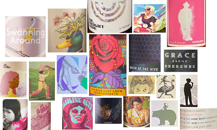 Labels showing strength, resilience and confidence.