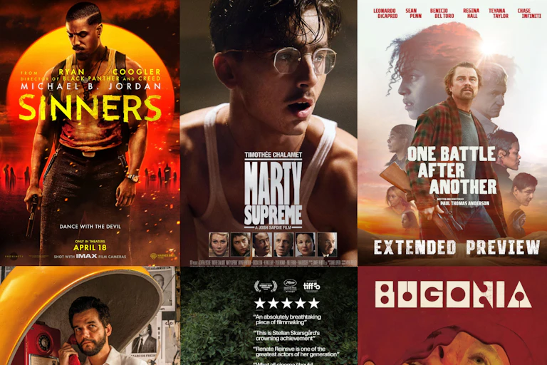A composite image shows a grid with 6 different movies posters for Best Picture-nominated titles.