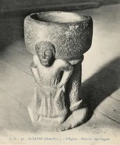 Le bénitier des cagots de Saint-Savin