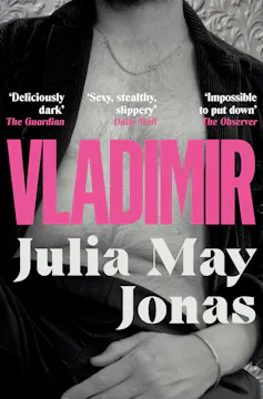 book cover: Vladimir - man with bare, slightly hairy chest under open shirt