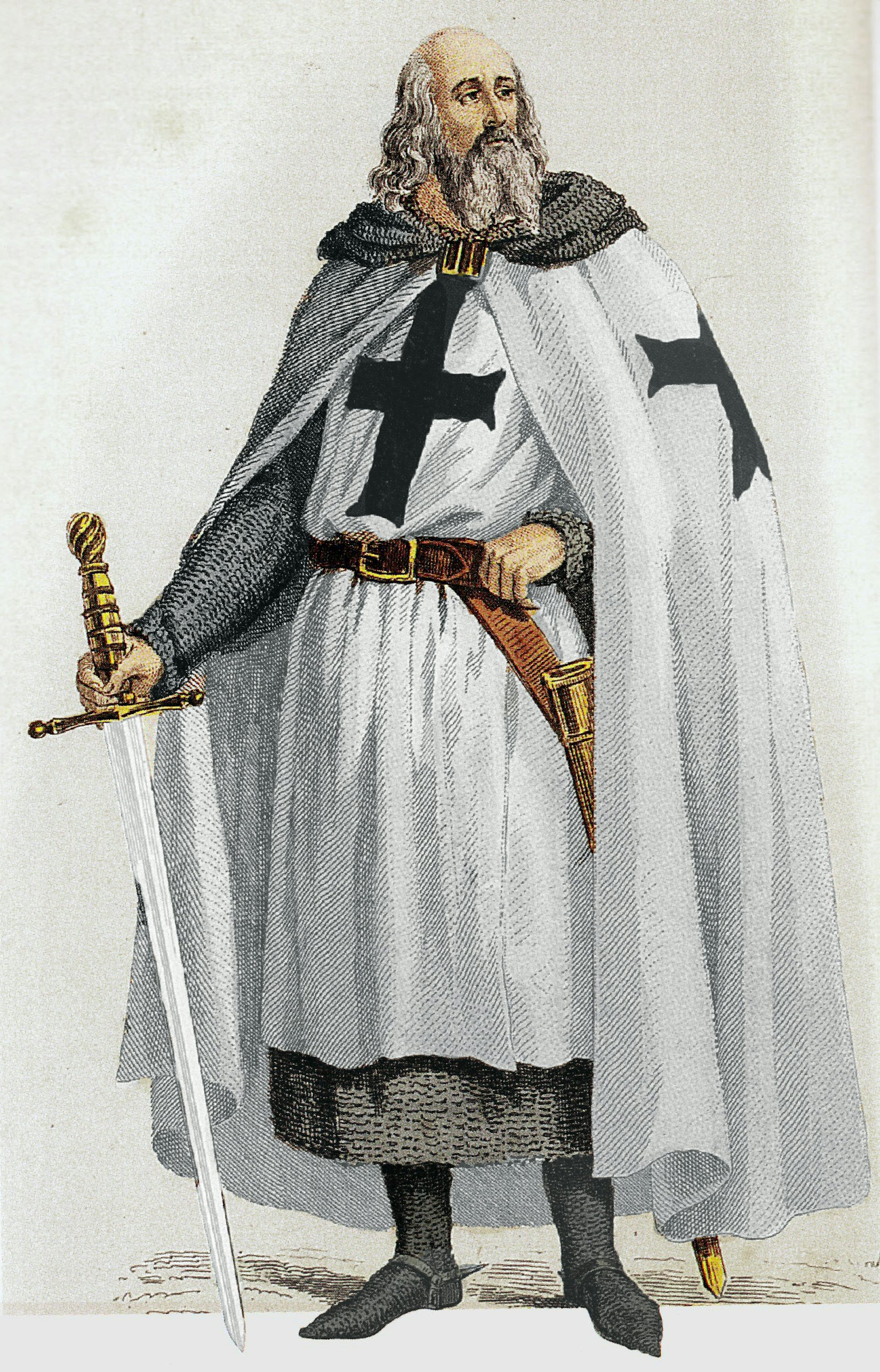Jacques de Molay, the last grand master of the Knights Templar.
