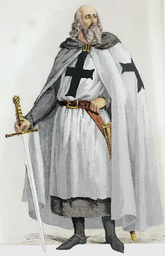 Jacques de Molay, the last grand master of the Knights Templar.