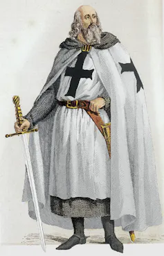 Jacques de Molay, the last grand master of the Knights Templar.