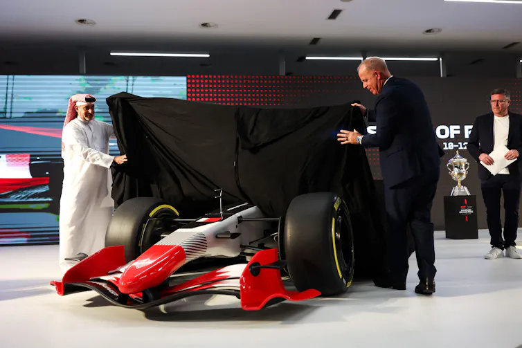 presentation of a 2026 Formula 1 car
