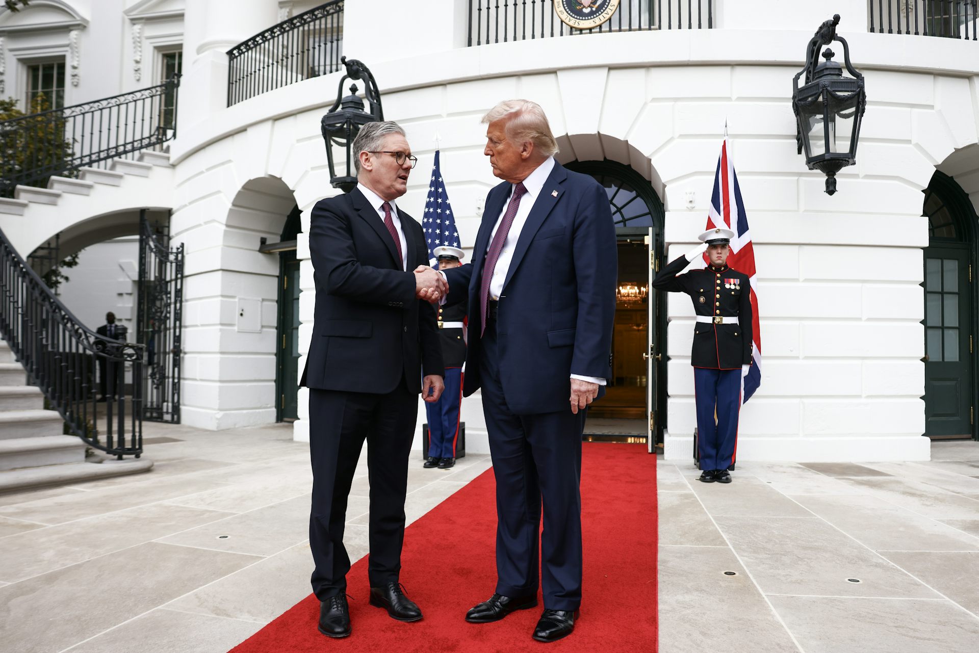 Keir Starmer and Donald Trump at the White House 