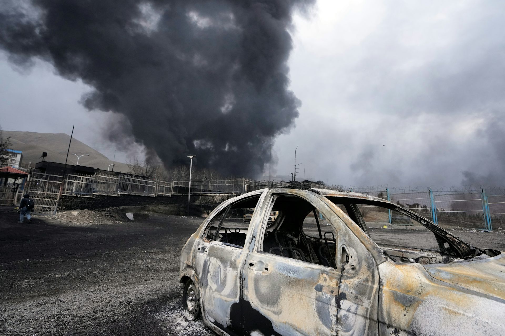 There is a gap in international law protections when dangerous toxins are released due to attacks on sites like fuel depots.